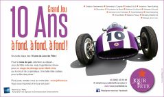 JOUR DE FETE - 10 Ans - Invitation
