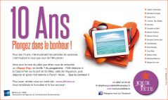 JOUR DE FETE - 10 Ans - Invitation